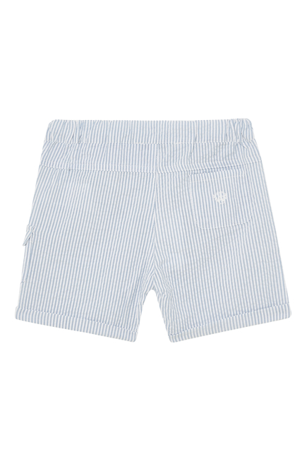 Stripe Cargo Pocket Shorts